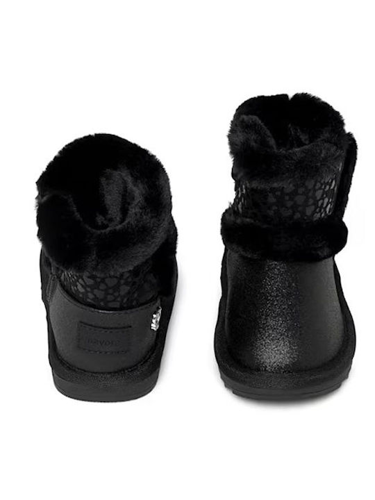 Kids Boots with Zipper Black