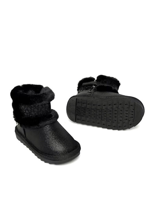 Kids Boots with Zipper Black