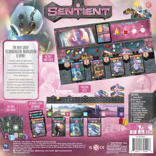 Επιτραπέζιο Παιχνίδι Sentient για 2-6 Παίκτες 12+ Ετών (EN) Renegade Game Studios