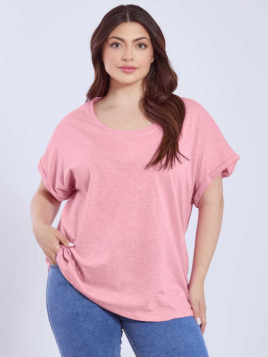 Sleeve Women's Athletic Blouse Pink