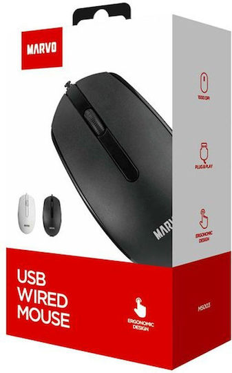 Marvo MS003 Gaming Ποντίκι Μαύρο