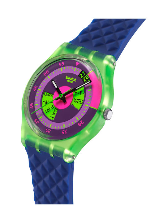 Swatch Swatch Ρολόι Μπαταρίας με Καουτσούκ Λουράκι Swatch Swatch Ρολόι Μπαταρίας με Καουτσούκ Λουράκι