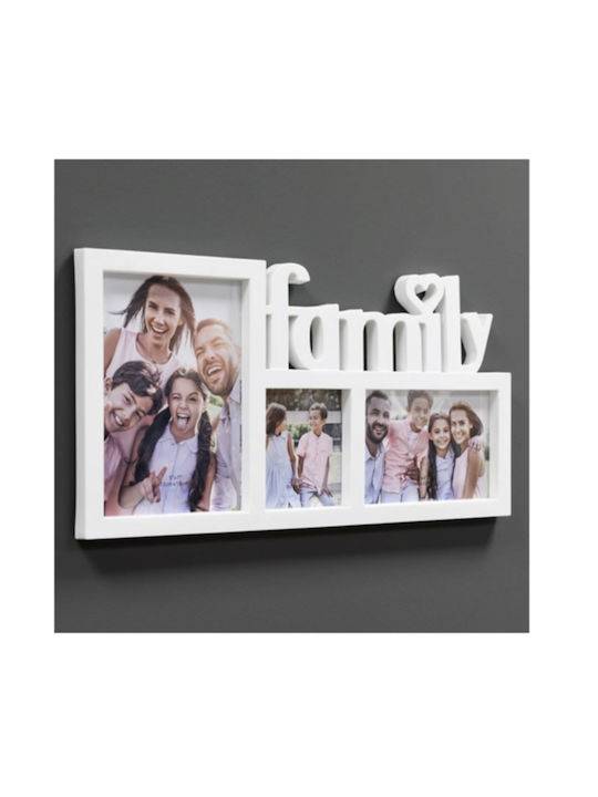 Wooden Photo Frame with White Frame