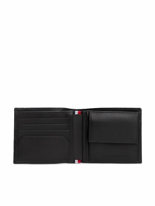 Woven Texture Cc Flap & Coin Men's Wallet Classic Black