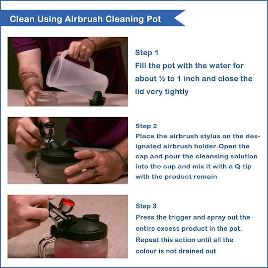 Airbrush Cleaning Pot Airbrush Cleaning Pot