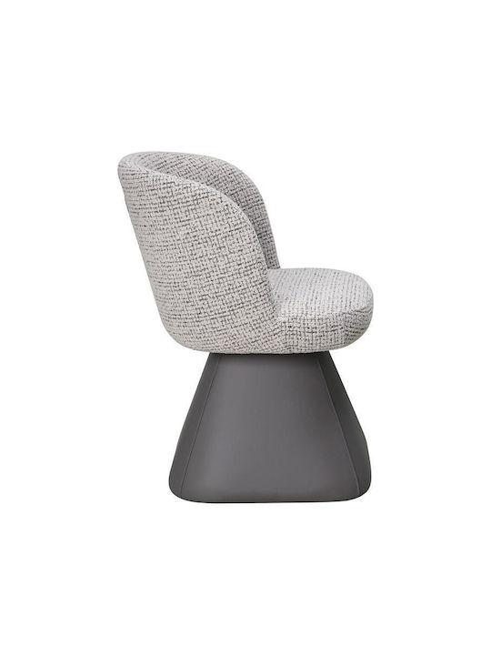 2413 Swivel Armchair Beige-Cappuccino 58x60x79cm