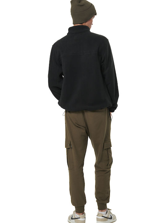 Ανδρική Ζακέτα Fleece Μαύρη