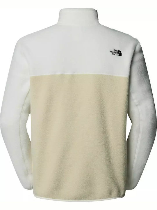 Yumiori Men's Fleece Cardigan White