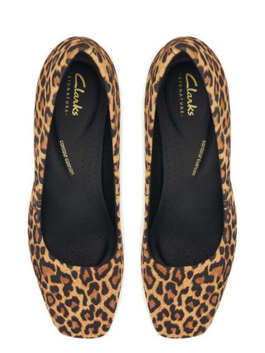 Court Suede Γόβες Animal Print Καφέ