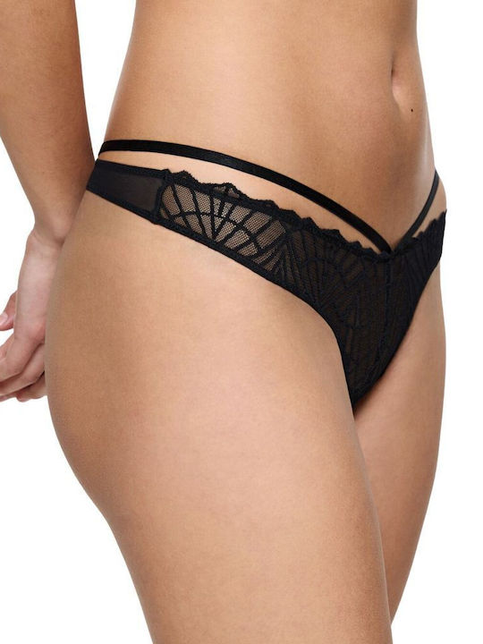 Damen Zeichenfolge Black