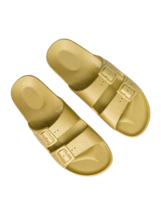 Freedom Moses Flip Flops Gold