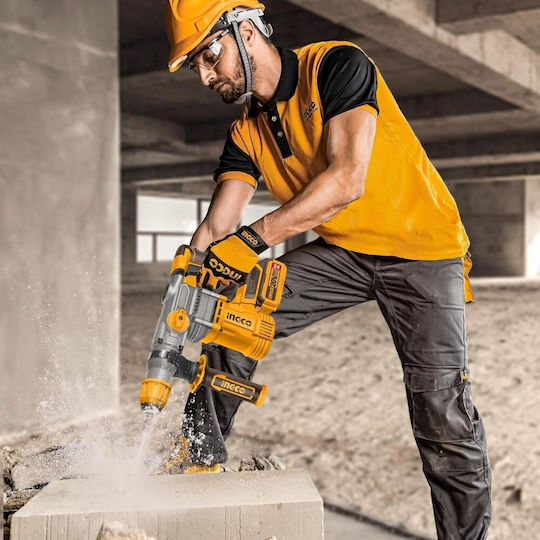 Ingco COSLI250281E Σετ Δραπανοκατσάβιδο, Κατσαβίδι & Κρουστικό Δραπανοκατσάβιδο Brushless 20V με Μπαταρίες 5Ah και Θήκη