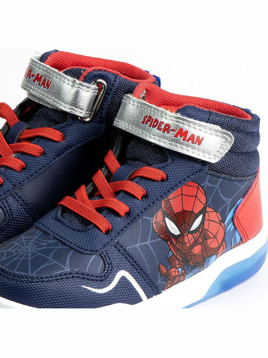 Kids Sneakers High with Scratch & Lights Multicolour