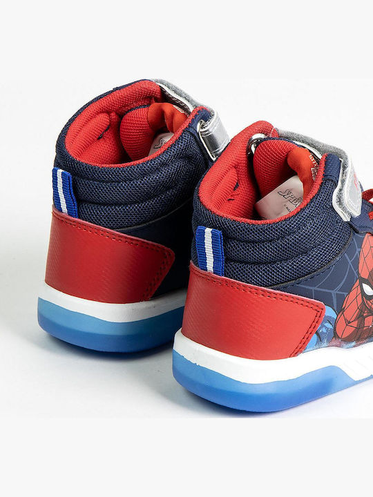 Kids Sneakers High with Scratch & Lights Multicolour