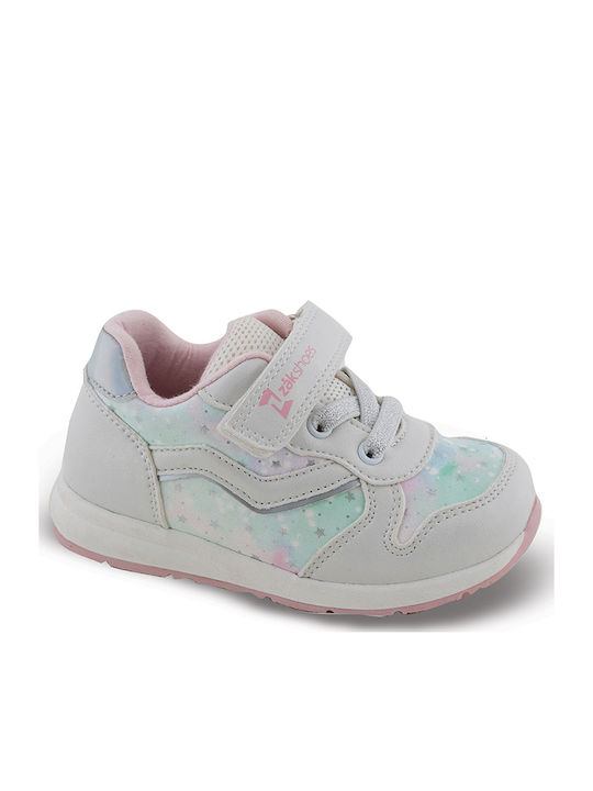 Παιδικά Sneakers με Σκρατς Λευκά