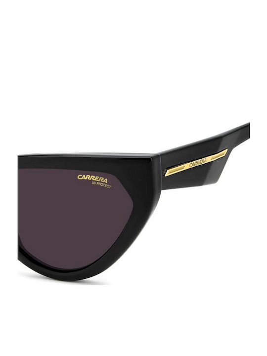 Carrera Women’s Sunglasses with Black Horn-Rimmed Frame and Grey Lens VICTORY C 20/S 807K2