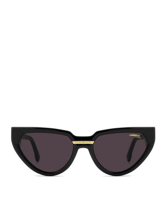 Carrera Women’s Sunglasses with Black Horn-Rimmed Frame and Grey Lens VICTORY C 20/S 807K2