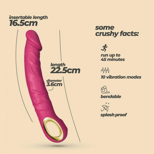 Crushious Magnus Realistic Vibrator Pink