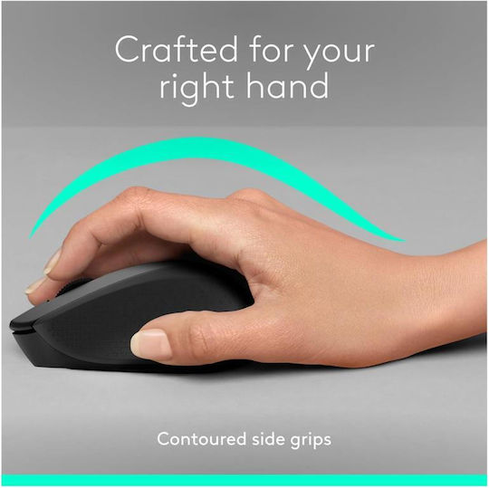 Logitech M331 Silent Plus Ασύρματο Ποντίκι Μαύρο