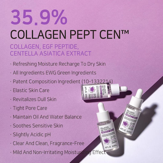 APLB Collagen Egf Peptide Serum Προσώπου με Πεπτίδια & Κολλαγόνο για Σύσφιξη 40ml