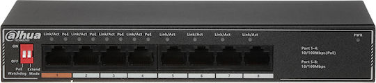 Dahua SF1008LP Неуправляем L2 Switch с 8 Портове Ethernet
