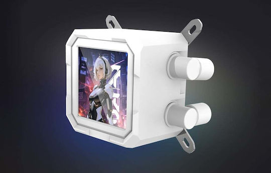Darkflash DV360S Υδρόψυξη AIO CPU με 3 Ανεμιστήρες 120mm και ARGB Φωτισμό Λευκή