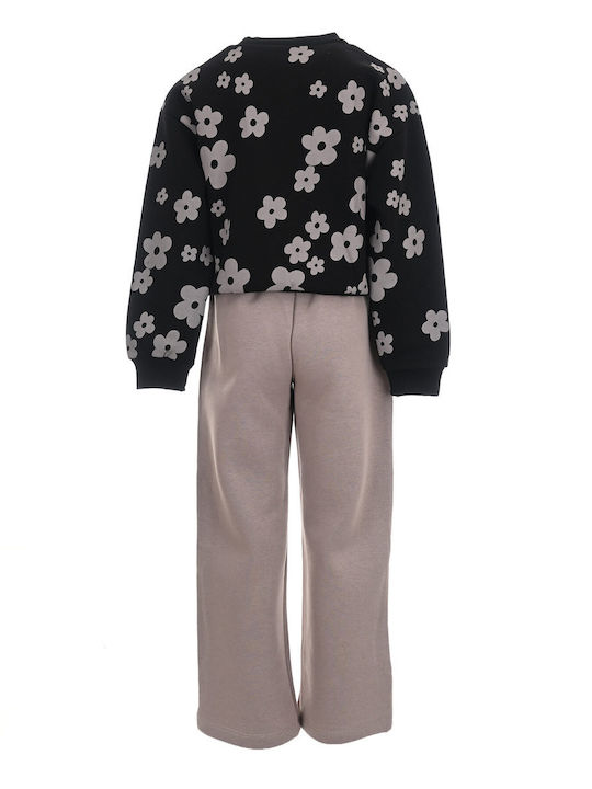 Kids Sweatpants Set Black