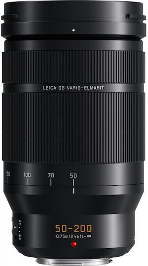 Panasonic Crop Φωτογραφικός Φακός Leica DG Vario-Elmarit 50-200mm f/2.8-4 ASPH POWER Telephoto / Tele Zoom για Micro Four Thirds (MFT) Mount Μαύρος