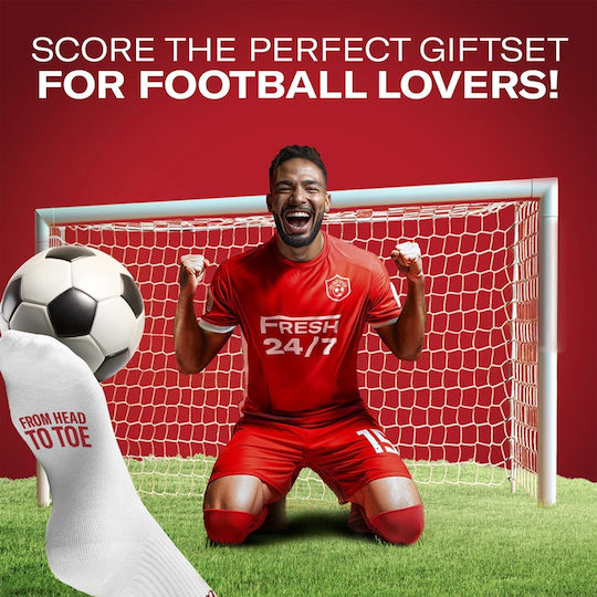Old Spice Footballer Gift Set for Men With Captain Deodorant Stick Shower Gel and Socks 24-Hour Freshness for Daily Use Scent With Long-Lasting Quality Fragrance