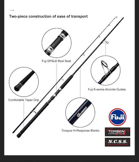 Noeby Gainers Fishing Rod for Shore Jigging with Reel 2.6m 60-200gr