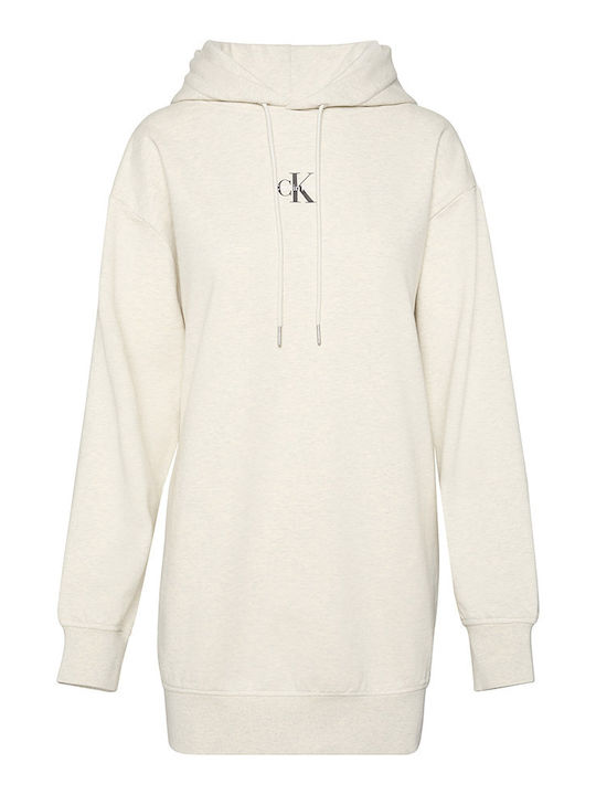 Mini Knitted Dress with Hood Grey