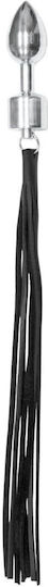 Dream Toys Leather Peitsche in Silber Farbe