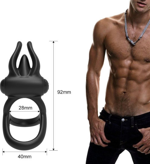 Ophelia's Dream Toys Black Vibrating Cock Ring 10gm-351