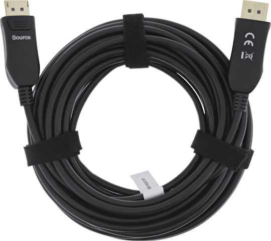 InLine Cable DisplayPort male - DisplayPort male 30m Μαύρο