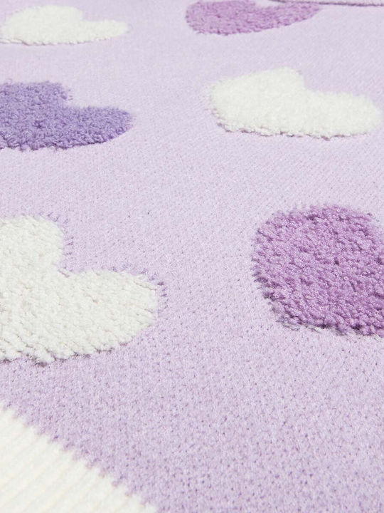 Kinderpullover Langarm Flieder