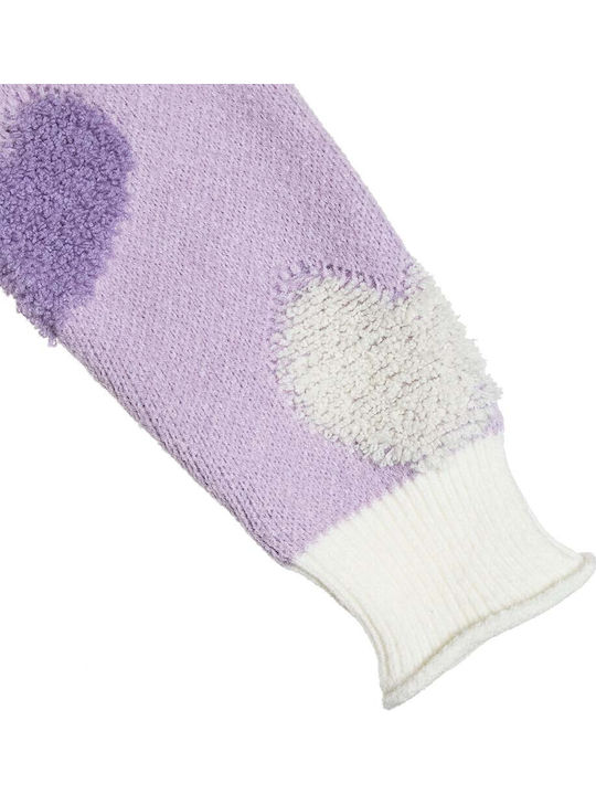 Kinderpullover Langarm Flieder