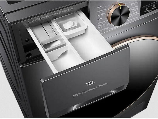 TCL Washing Machine 10kg 1200 Rounds Gray FP1012SA0GR