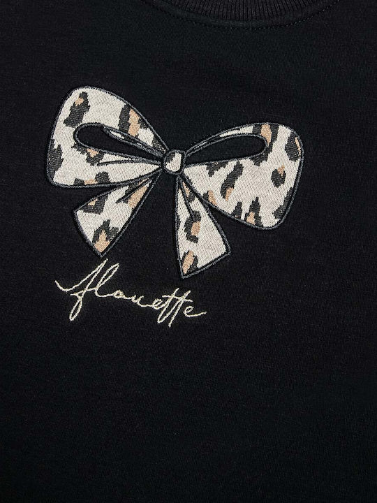 Children's Dress Sweatshirt Long Sleeve Black