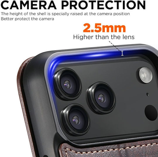 SUTENI Book Brown (iPhone 17 Pro Max)