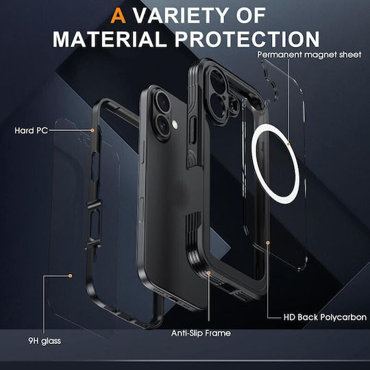Redpepper Back Cover Tempered Glass / Πλαστικό Μπλε (iPhone 17)