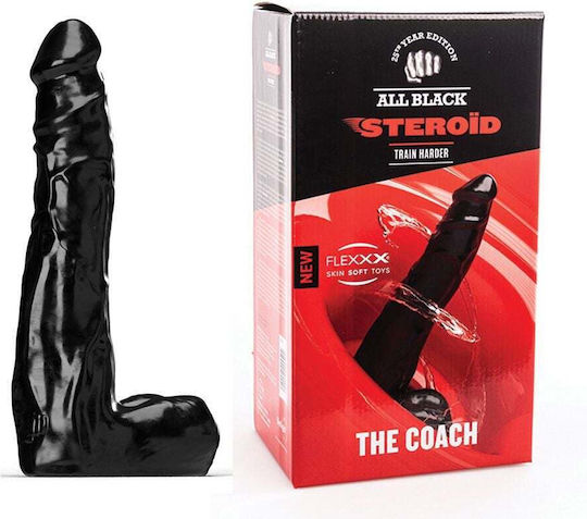 All Black Dildo Anal XXLarge Negru