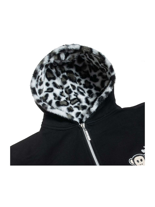 Bluza și Hanorac Pentru Copii Cardigan Cu Glugă Negru