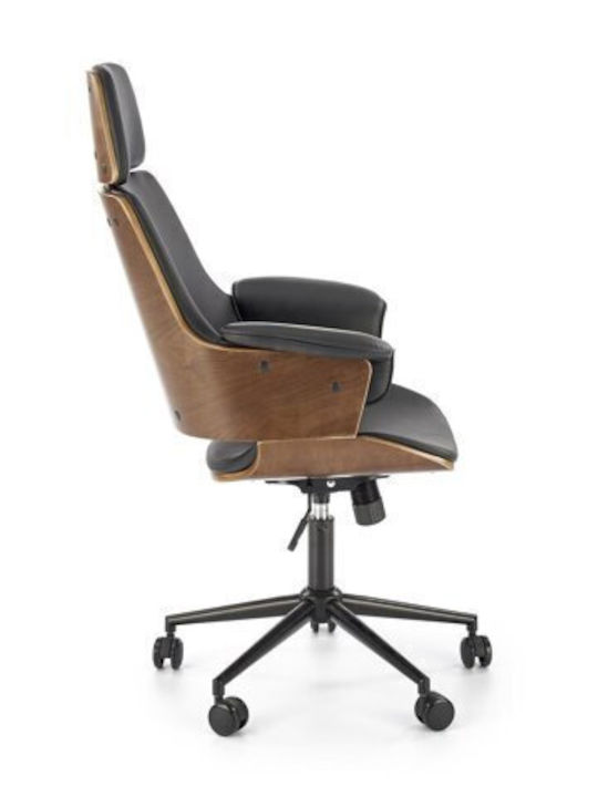 Epipla1.gr Houston 1445 Καρέκλα Γραφείου με Ρυθμιζόμενα Μπράτσα Καρυδί, Μαύρο Epipla1.gr Houston 1445 Καρέκλα Γραφείου με Ρυθμιζόμενα Μπράτσα Καρυδί, Μαύρο