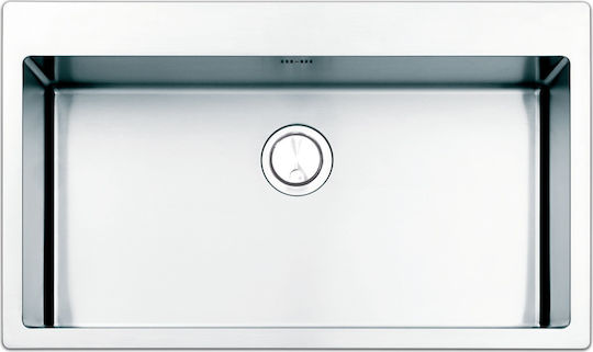 Apell Linear Plus LNP77 Ένθετος Νεροχύτης Inox Σατινέ Μ77xΠ51cm Ασημί