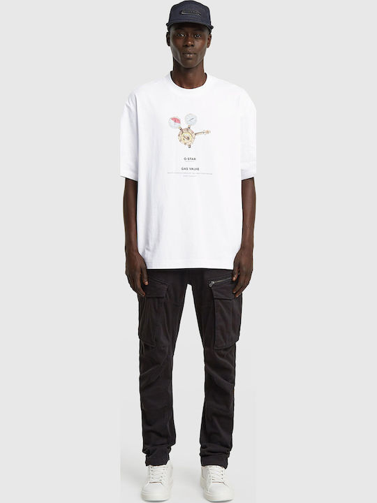 Archive Print Boxy T-Shirt White