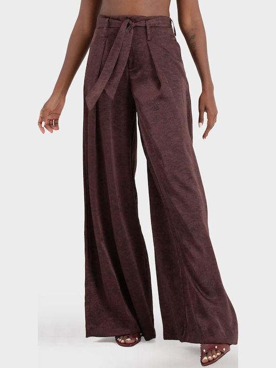 Pants Women's Fabric Trousers Black, Purple