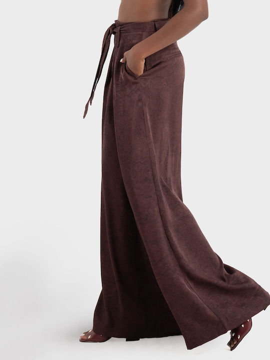 Pants Women's Fabric Trousers Black, Purple