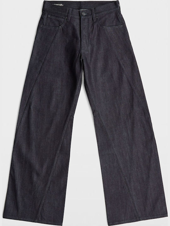 Contor Γυναικείο Jean Παντελόνι σε Wide Γραμμή Raw Denim