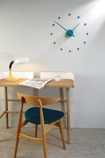 Nomon Oj Wall Clock Sticker Plastic Orange Ø80cm