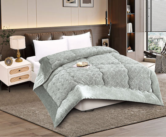 Silk Fashion Комбинирано одеяло Единично 170x240бр Burble Крем 240 г/м²Gsm